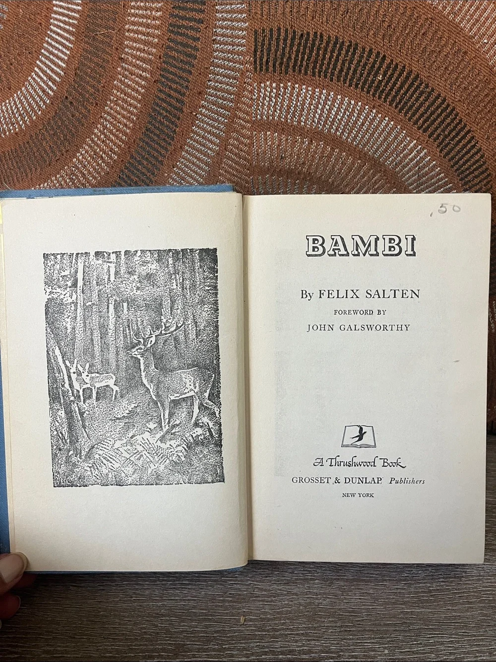 BAMBI by Felix Salten - Classic Hardcover Book 1929